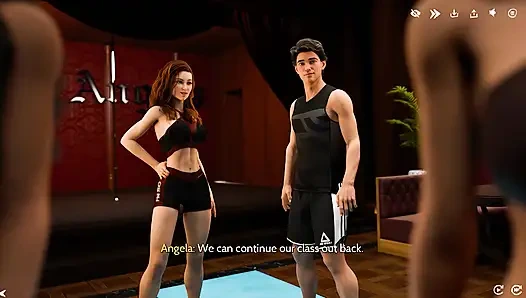 Alexis думает, что это просто йога, пока Devilla не приведет его в комнату для более грязного частного урока