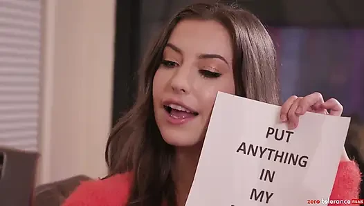 Juicy Hot Brunette Babe Gets a Surprise Cock in Her Mouth - Zerotolerancefilms