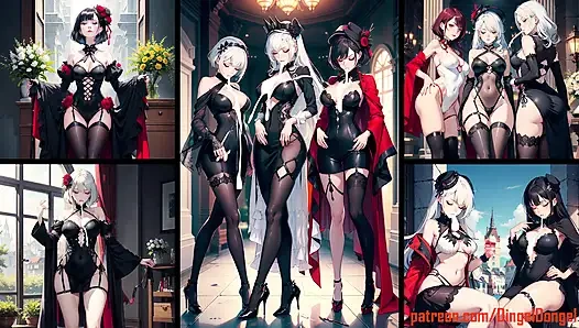 Глава 2: Горячие аниме, хентай, манга девушки покрыты полностью в сперме