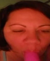 Blowing my Dildo