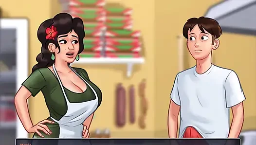 Summertime saga: the nurse helped Johannes