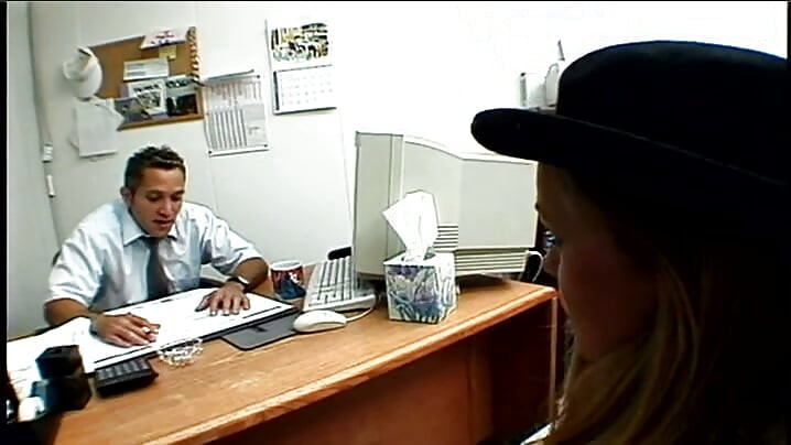 Busty Blonde Secretary Fucked Hard On Office Desk