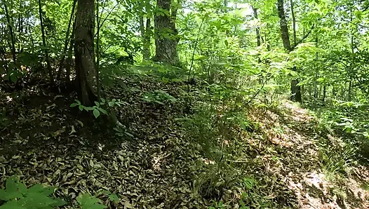 MILF Catches Pervert Masturbating in Public Park Gets Pissed On and Huge Facial Cumshot