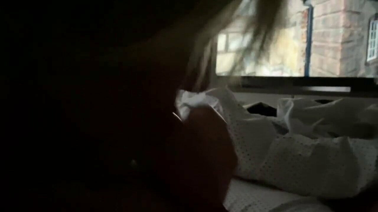 Neighbor sucking my dick while husband out