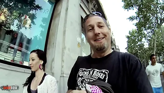 French Teen Tania Kiss in Spandex Leggings - Beach Blowjob & Anal