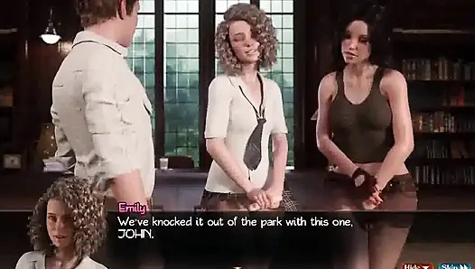 Сокровище Нади: мужик с большим хуем трахает двух девушек с мокрыми кисками