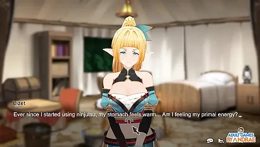 Flee, My Elven Ninja! 3D Gameplay Part 2 – Lizet’s Training and Exploration Begins