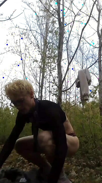 Sissy fag Jes public park