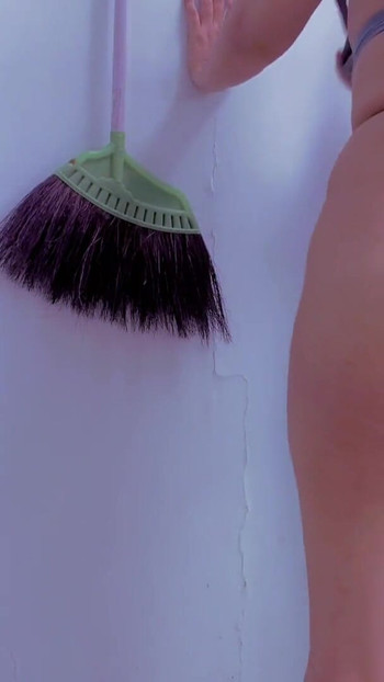 Jaw-dropping moment from "Clothes dryer maid harassed by her naughty employer's sister"