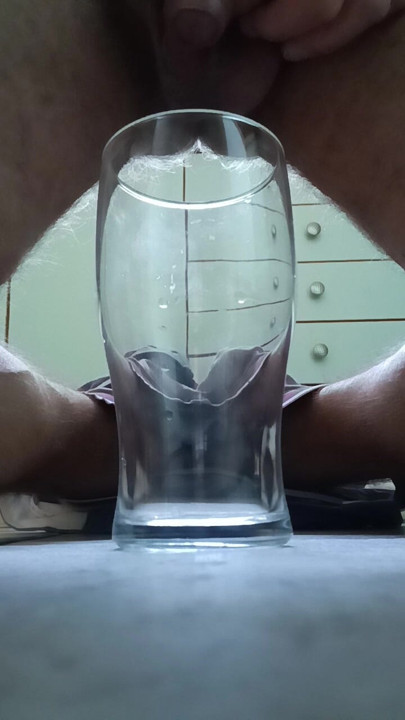 Pissing in a glass