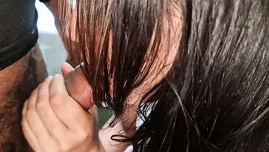 18 yaşındaki yeni hizmetçi Arjantinli Morocha amatör ağzına harika bir boşalmayı seviyor