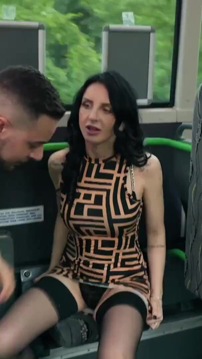 MATURE4K. I'm so wet and want to suck your cock in the bus | Clip 2
