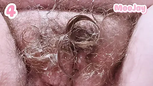 Kompilasi masturbasi solo memek berbulu orgasme dan muncrat close up