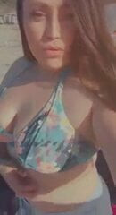 At the beach