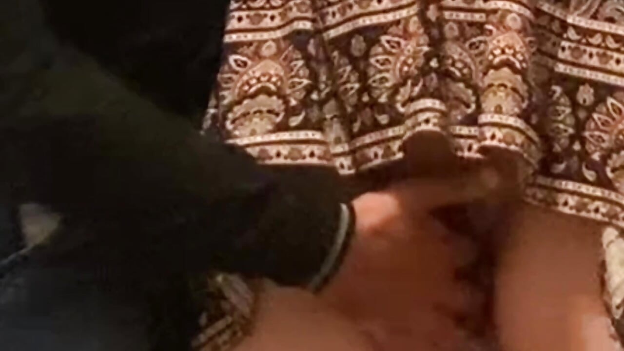 Pervers Stranger Penetreded This Slut Pussy Under Skirt