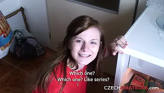 Abspritzen auf natürliche titten (tschechische amateure)