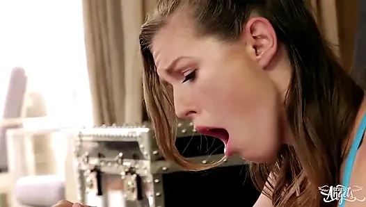 Trans angels - Natalie Mars is having her bestie Ella Nova over for a steamy yoga session, flexible fun and anal fantasies