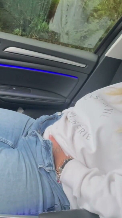 Outdoor masturbation satisfyer horny wet dirty shaking twitching moaning from the sight of Clyde's going crazy and his cock gets hard | Clip 1