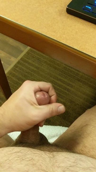 Messy lubed edging in my hotel room