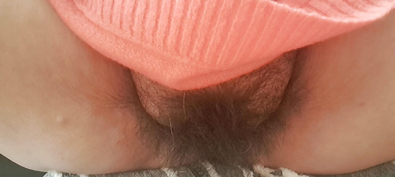 discreetly waiting for the gynecologist without panties, very wet for him to open up