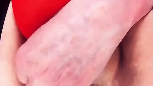 Wet Red Pantie Play