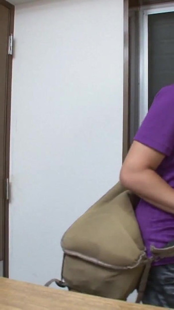 Captivating moment from "Hot Japanese married woman wakes up her husband with her mouth sucking his dick and makes him come"