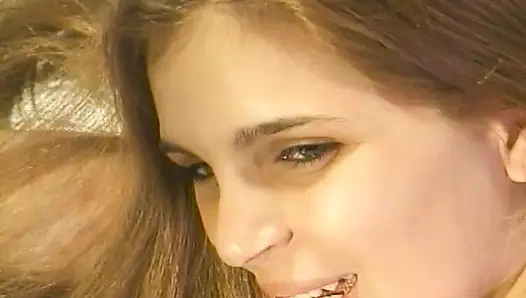 Cum eating teen gets bend over and fucked in doggy style