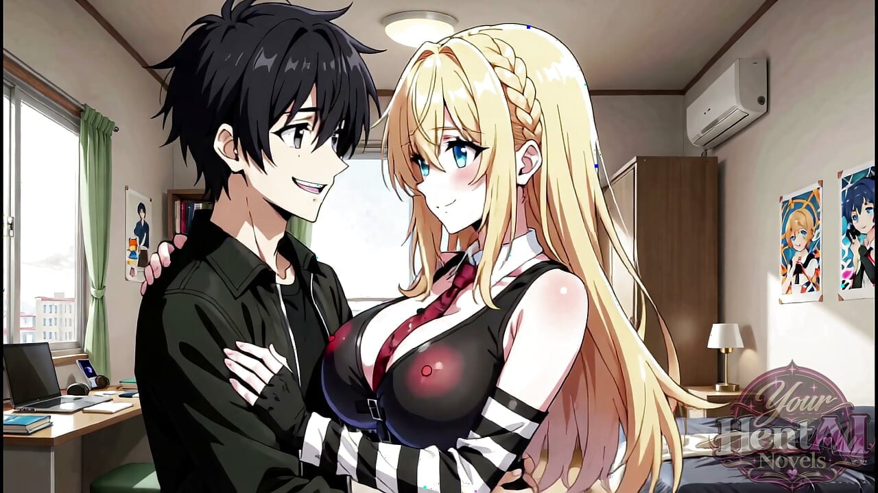 Busty Blonde is fucked hard in her bedroom (Hentai AI Generated)