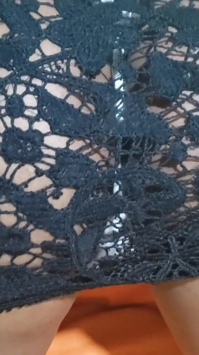 A Woman in a Black Dress at the Hotel with Her Panties Teasing Her Butt | Clip 2