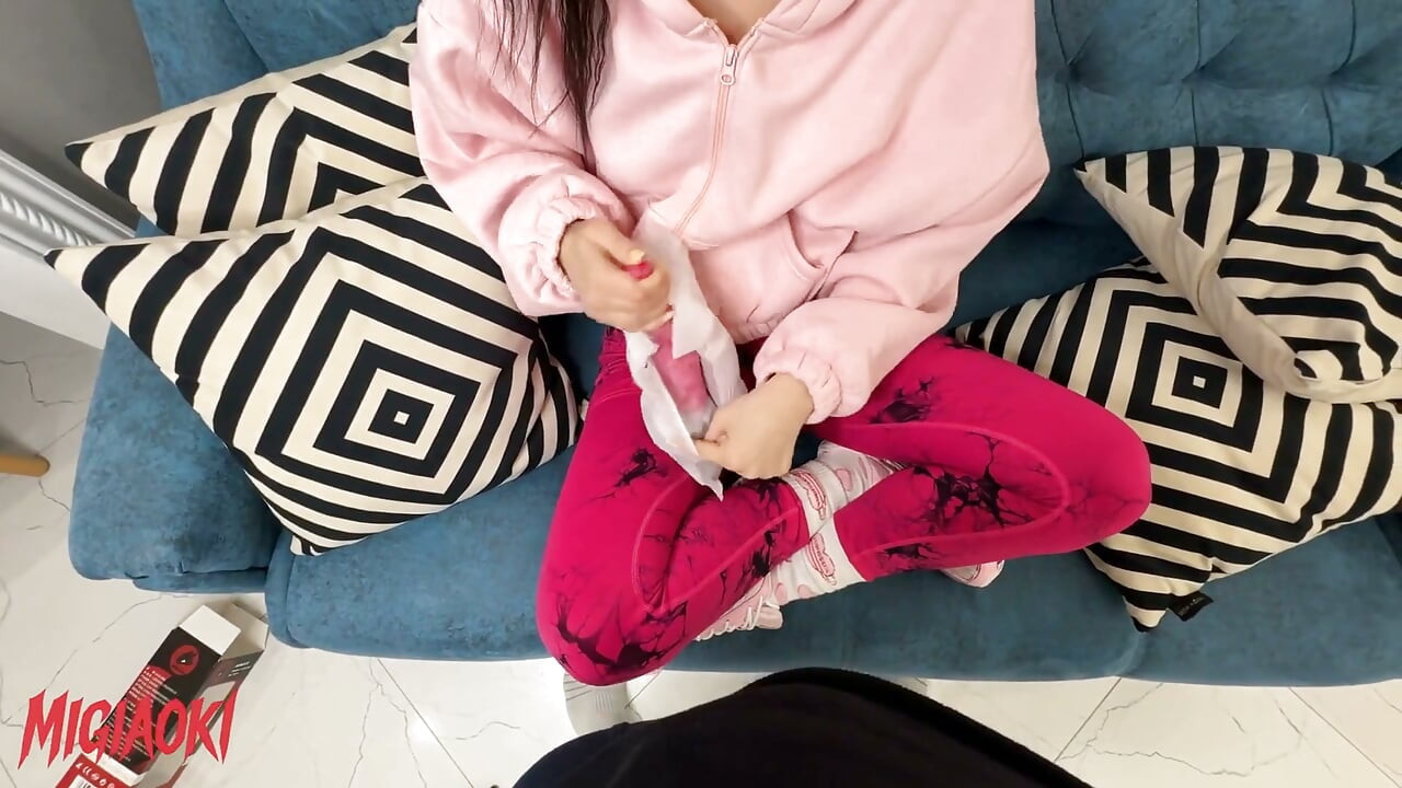The Submissive Girl Moans Loudly From the Large Cock in Her Ass.