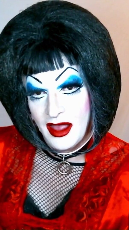 Heavy Makeup Sissy Sub Smokes while talking dirty on cam | Clip 1