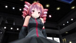 Mmd、ノーパンティーダ・テト・ライディング・マシンr-18。