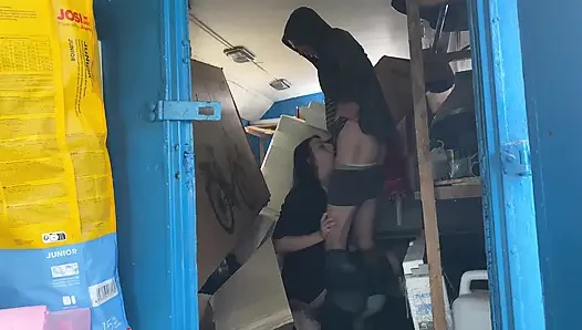 A warehouse worker fucked the manager hard right there on the boxes and put her in her place