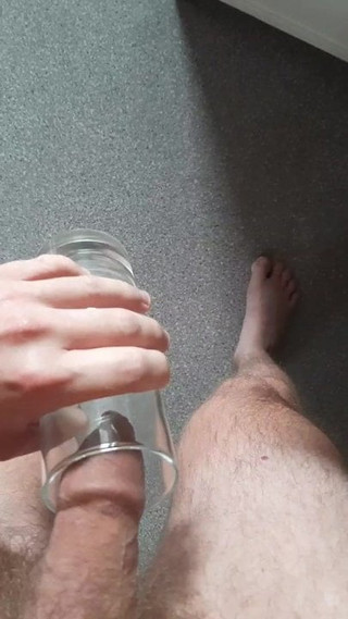 Ugly slave Drinks his own pee