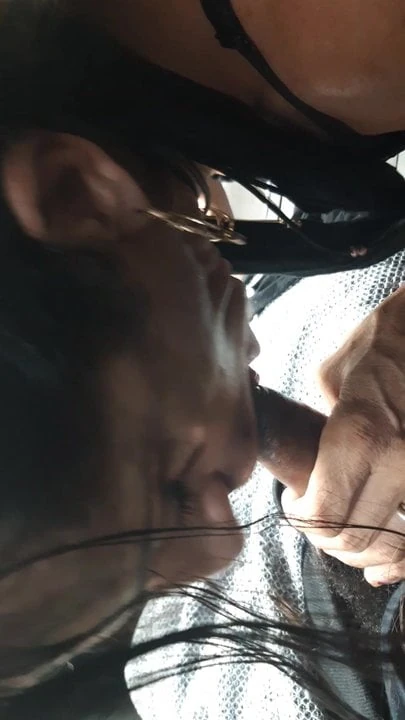 Latina tranny sucking my bbc