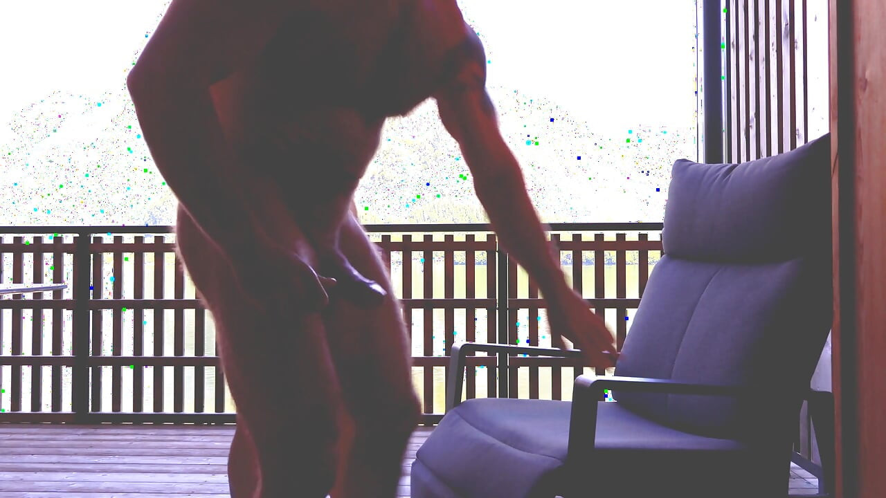 Don’t Wake the Neighbors: Risky Outdoor Balcony Sex & Raw Creampie in the Alps