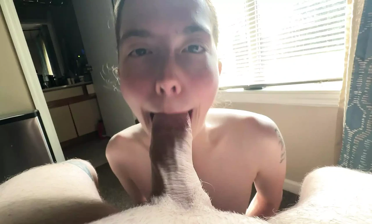 Epic Gonzo Style Throating with Spit River Running to the Pussy Which Gets Creampied – Homemade Amateur OC