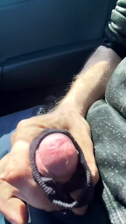 Almost caught! He jerks off in traffic in front of me, I love watching. Big cumshot! Part 1 | Clip 1