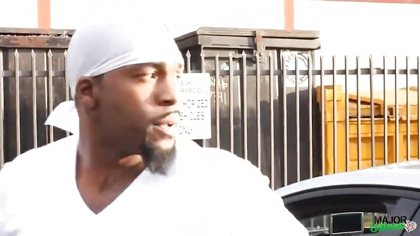 Latina Slut Giselle Leon Gets Double Teamed by Two Big Black Cocks in Public Alleyway
