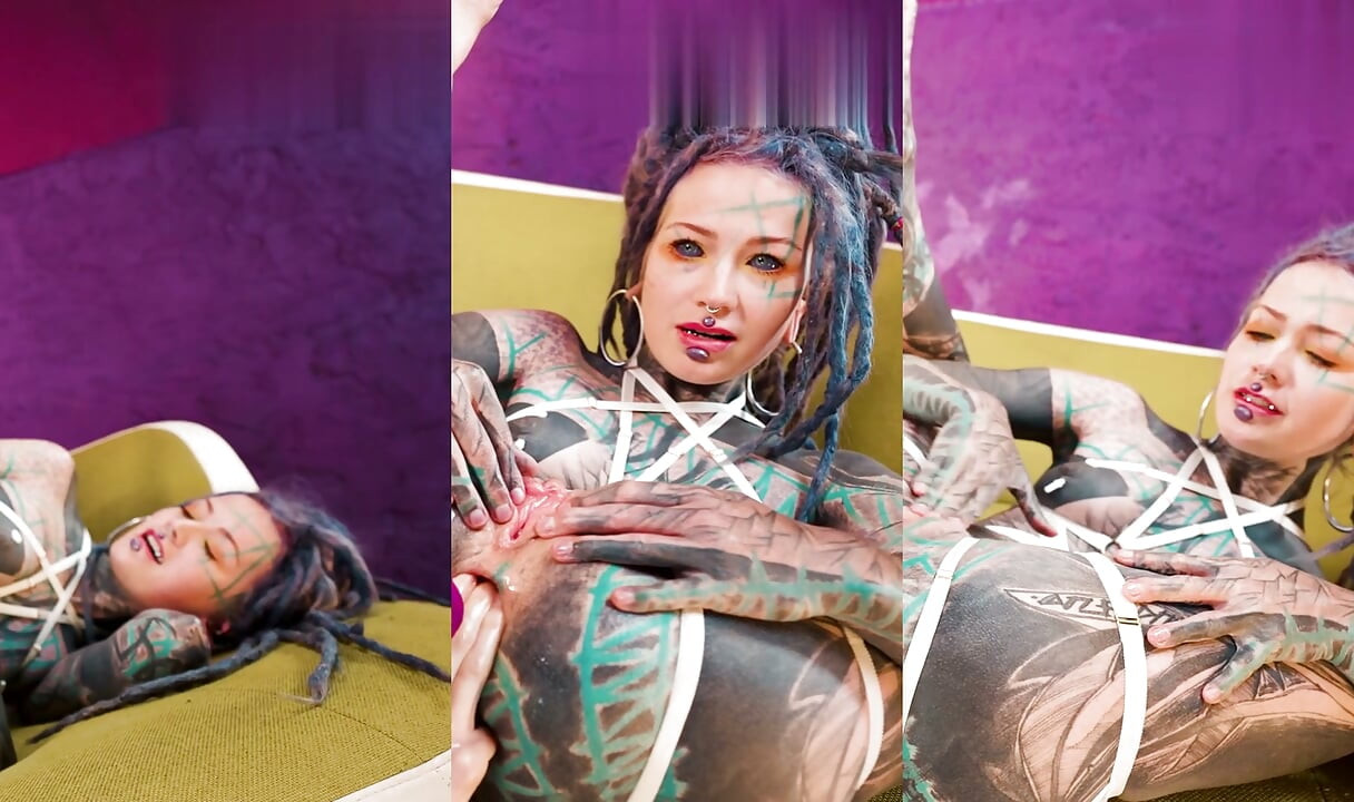 Tattooed Alt Girls Go Wild with Massive Toys