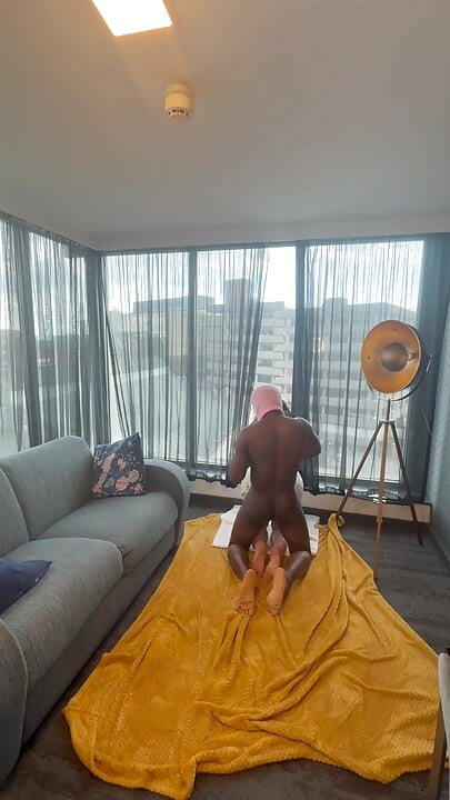 POV fucking my first BBC in a hotel room with window view
