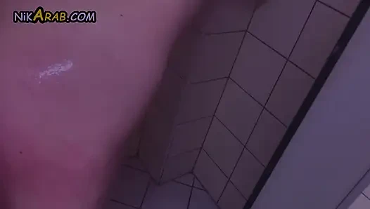Arab Sex on Shower Motargem  Big Cum