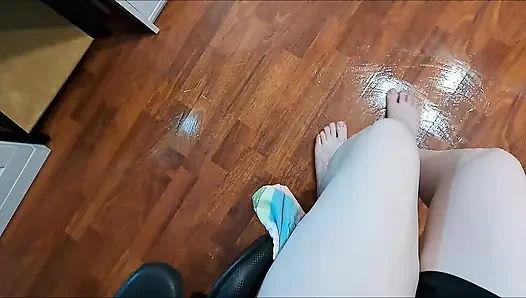 Riding on a Chair on a Soap-soaked Floor