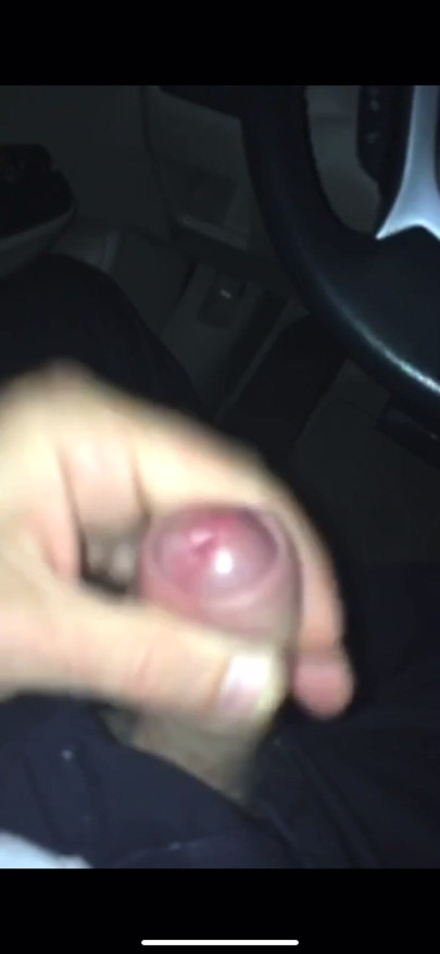 Cumshot in the car