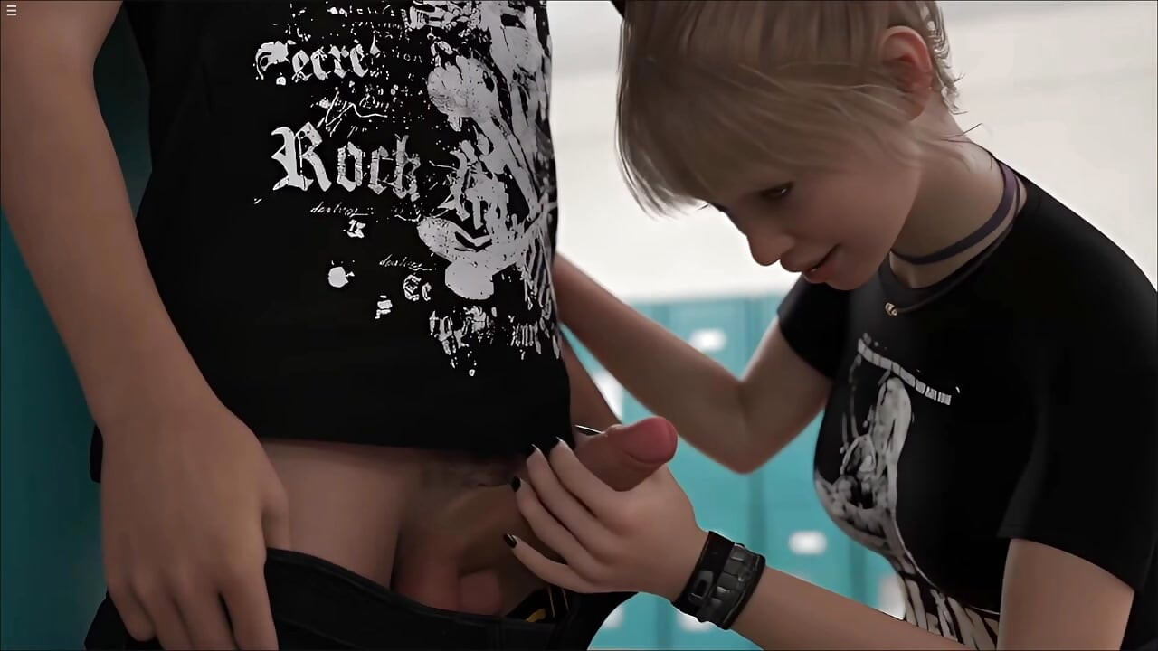 18 Plus School Girl Sucking Cock In Locker Room Cum Swallows