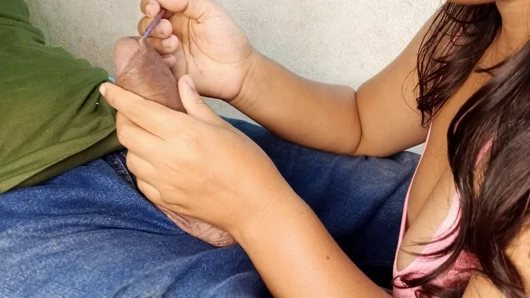 role-playing: the young substitute teacher shows me what a circumcision procedure would be like