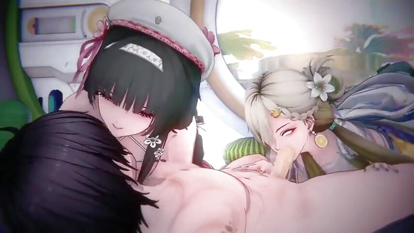 Olas wuthering - Lynae X Chisa sexo - animaciones hentai 3d