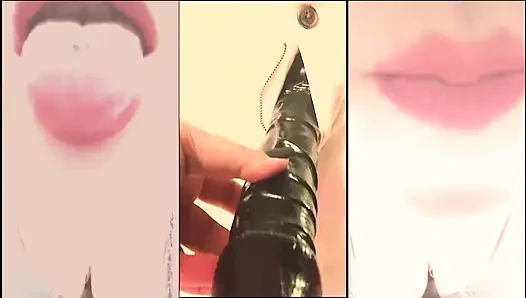 Versi video peregangan mulut cowok kulit hitam kontol besar