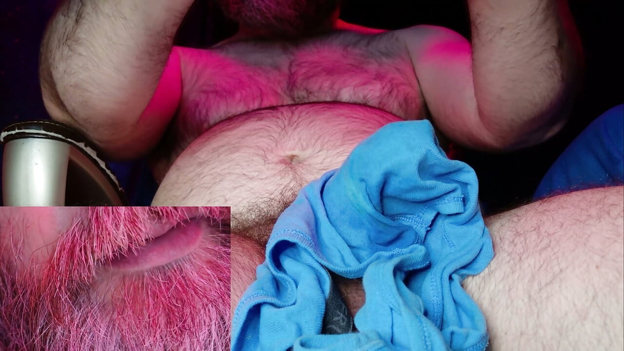 Huffing My Cum Caked Underwear