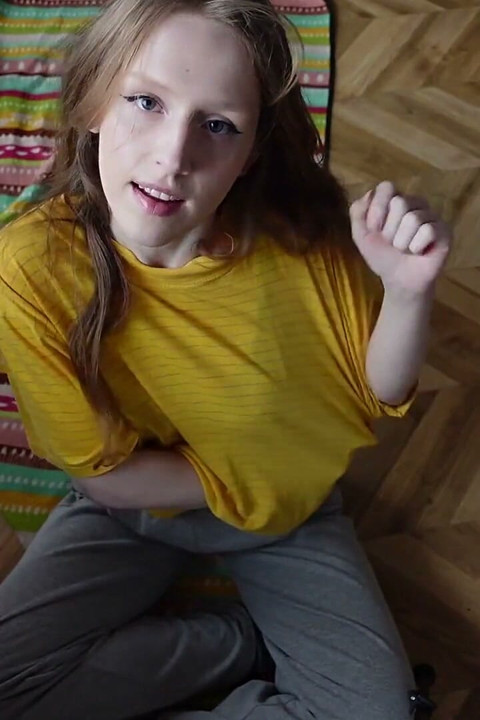Striptease and Masturbation on the Floor